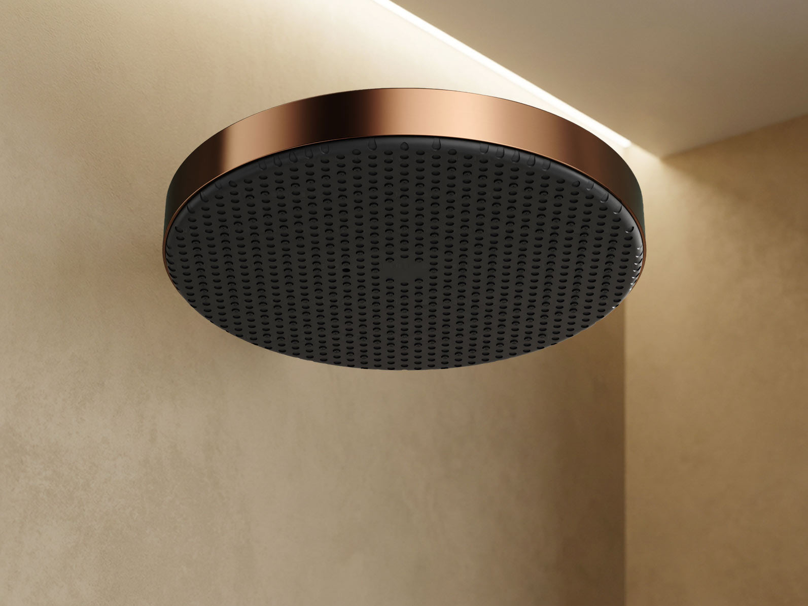 Rose Gold 2-Function Concealed Shower System without Shelf