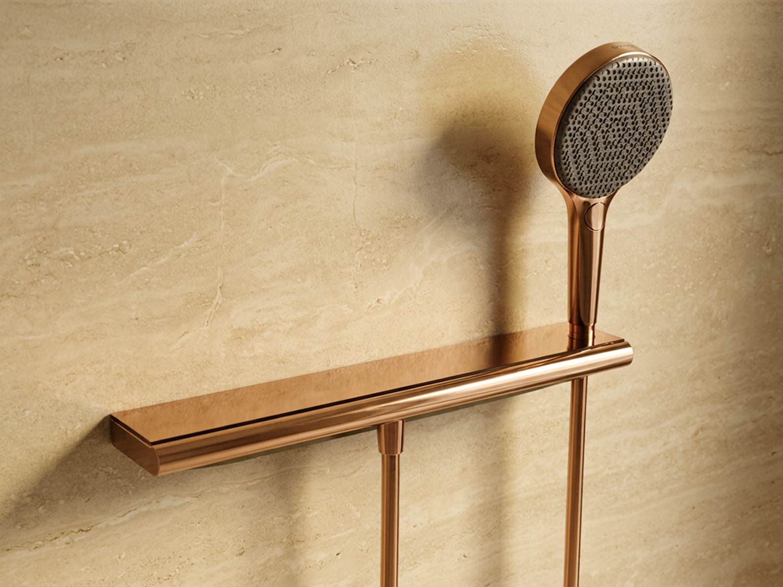 Rose Gold 2-Function Concealed Rain Shower System