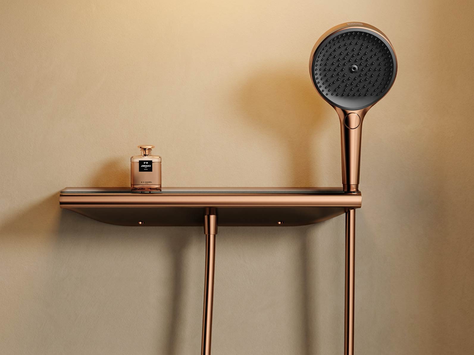 Rose Gold Concealed Rain Shower System for Modern Bathrooms