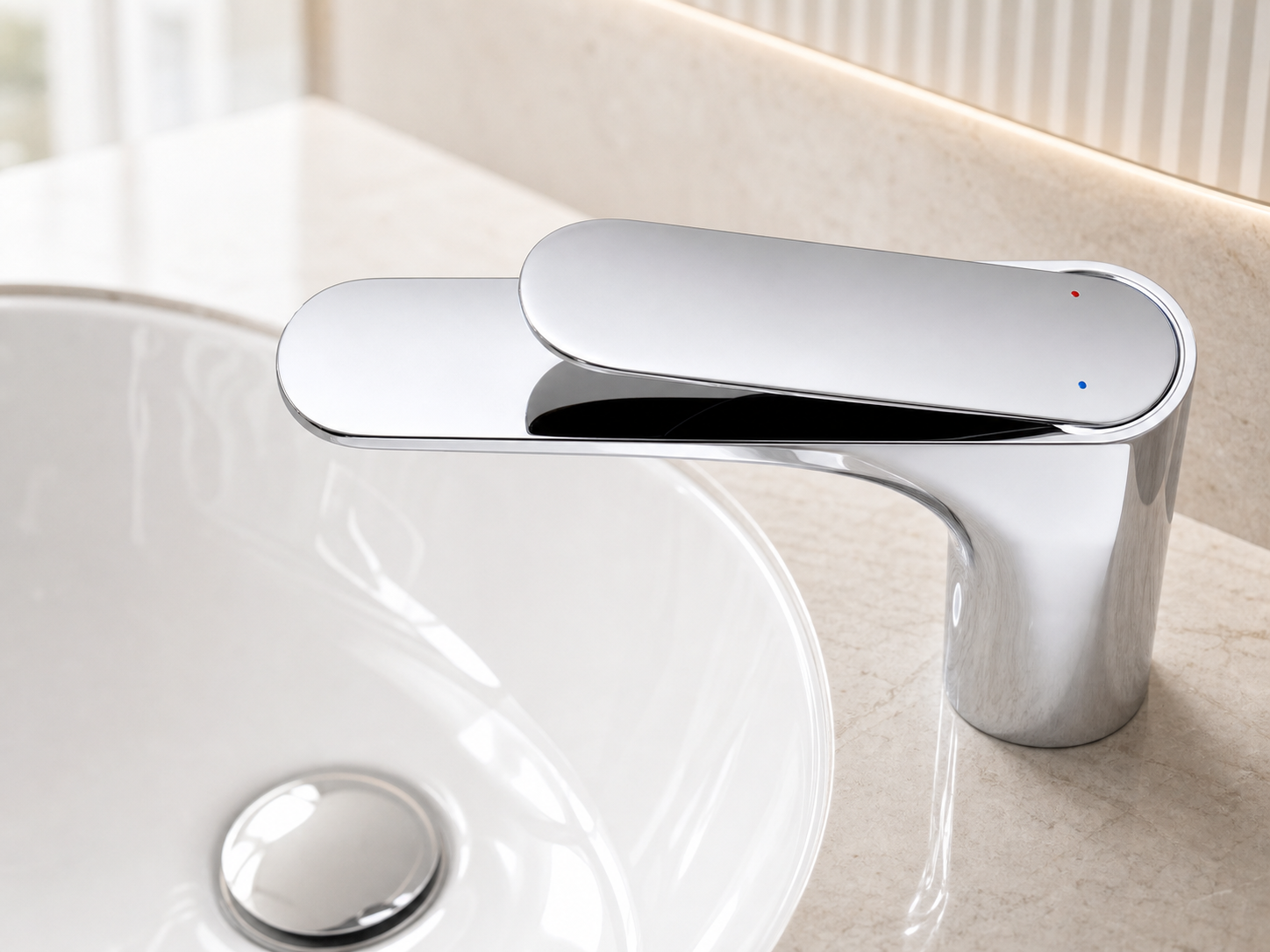 Rose Gold Single Handle Brass Basin Faucet