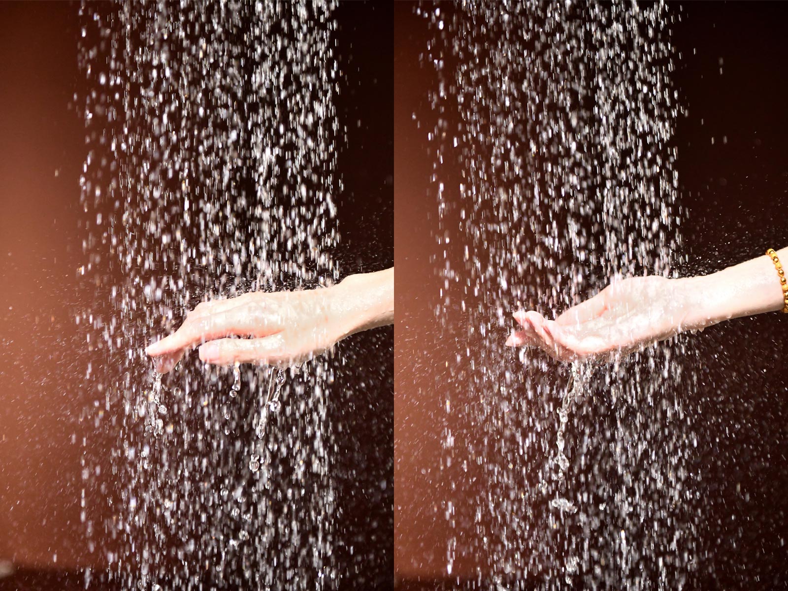 Brushed Gold Rain Shower System for Modern Bathrooms