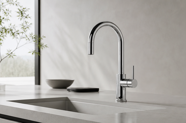 AELEIN brand identity and refined faucet design