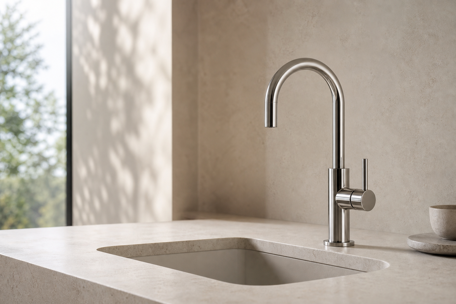 AELEIN faucet handle and body detail