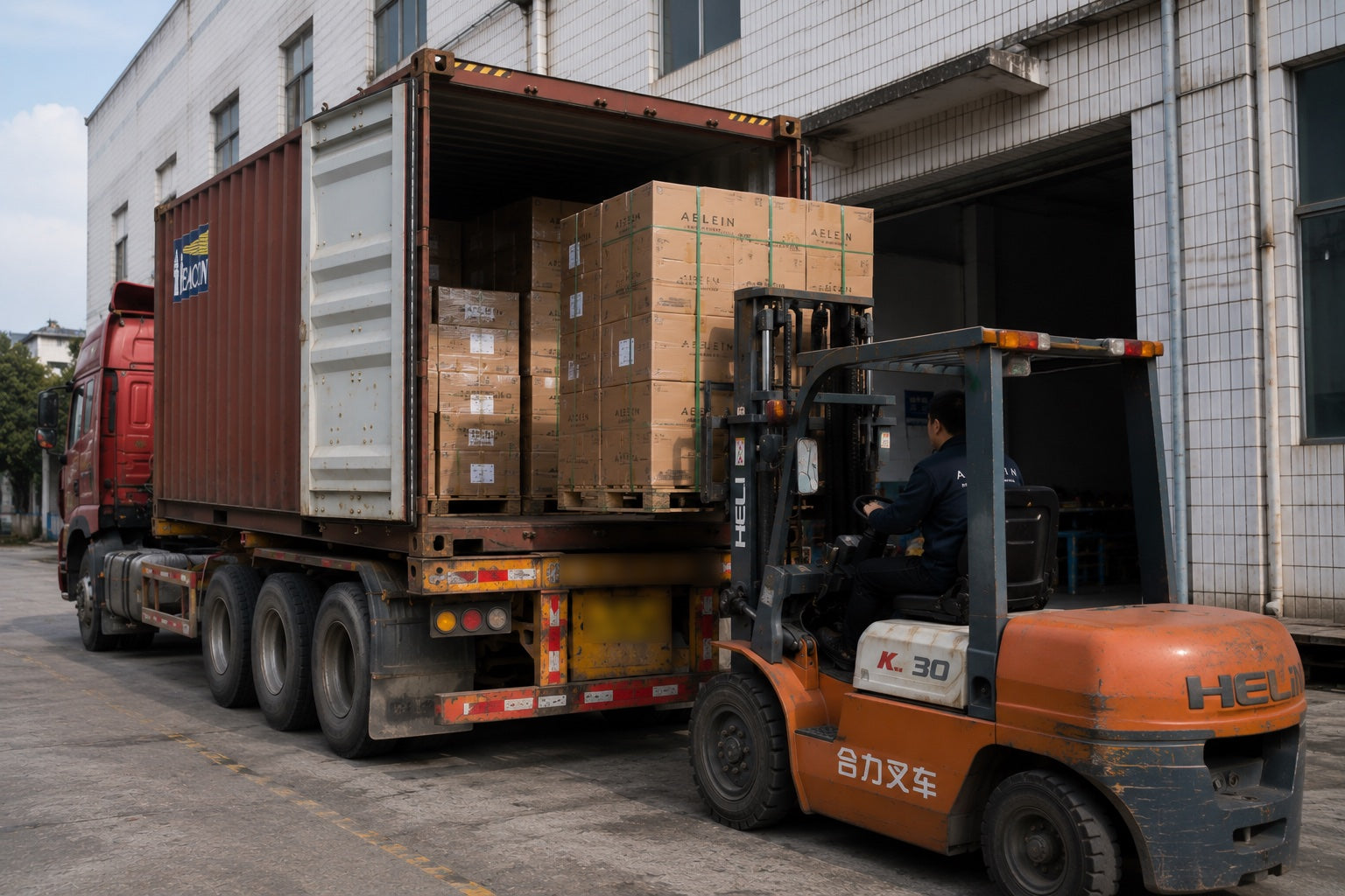 AELEIN faucet carton loading and shipment preparation reference